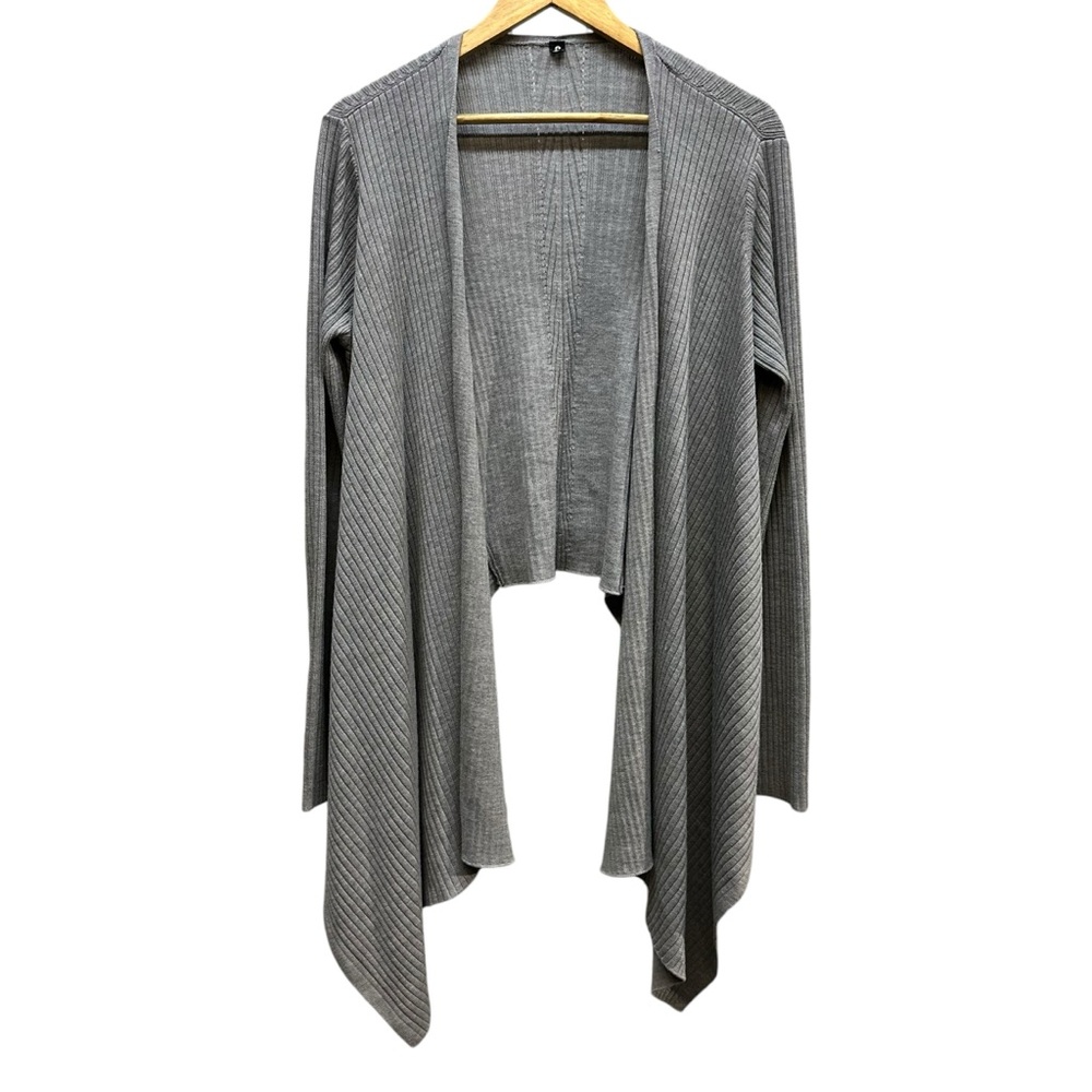 Athleta Charcoal Draped Cardigan